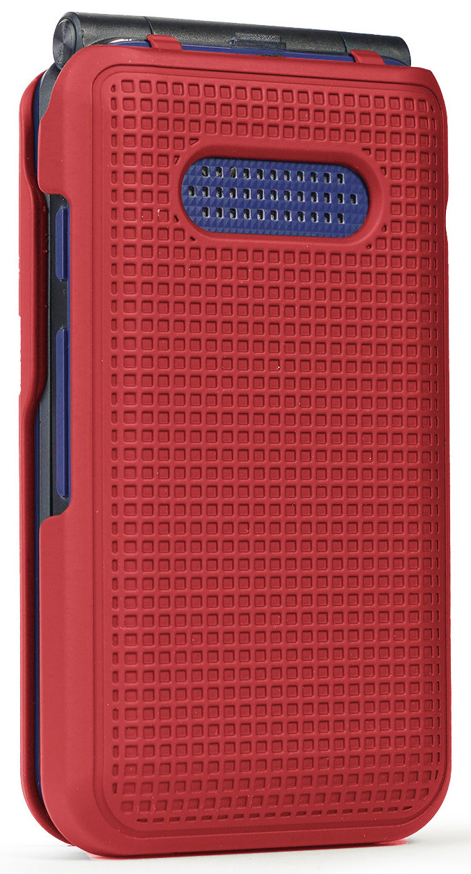 Grid Texture Case Slim Hard Cover for Cingular Flip IV 4 Phone, Cricket